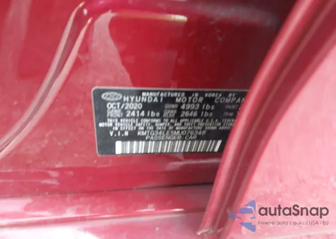 2021 Genesis G70 3.3T Awd из США, поврежденный, VIN KMTG34LE5MU076348